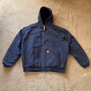 Carhartt Navy Quilted Jacket
